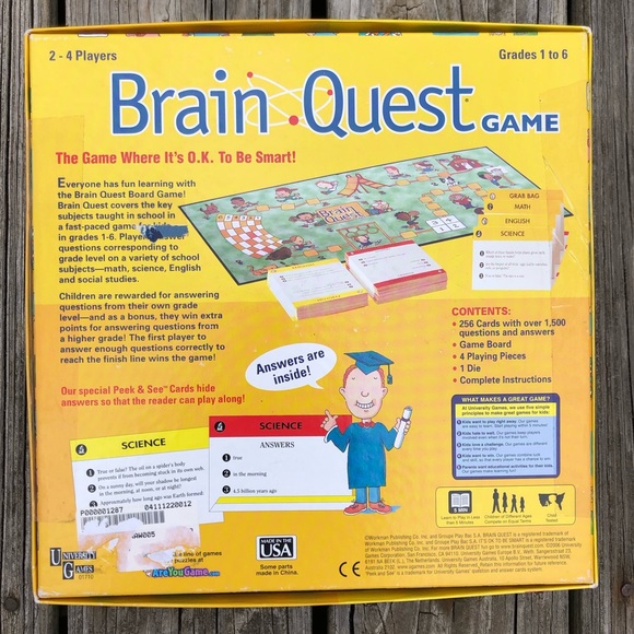 - Brain Quest Board Game! EUC! - Picture 2 of 6